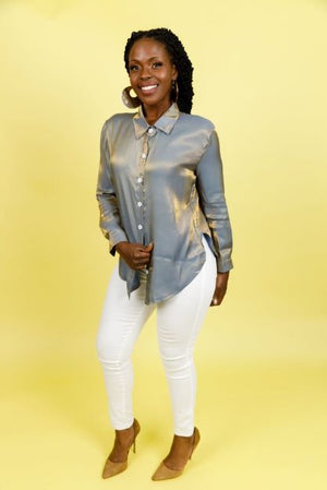 Metallic Shimmer Blouse