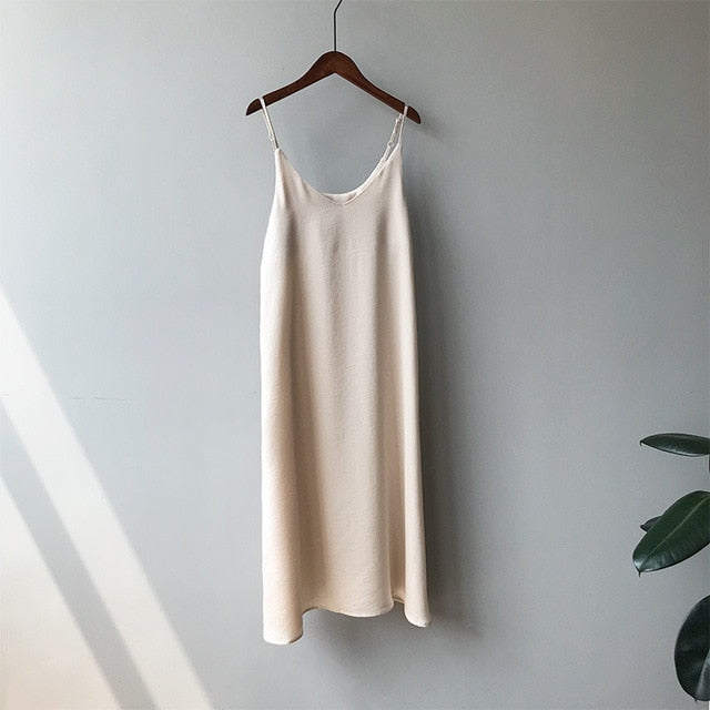 Satin Tank Dress