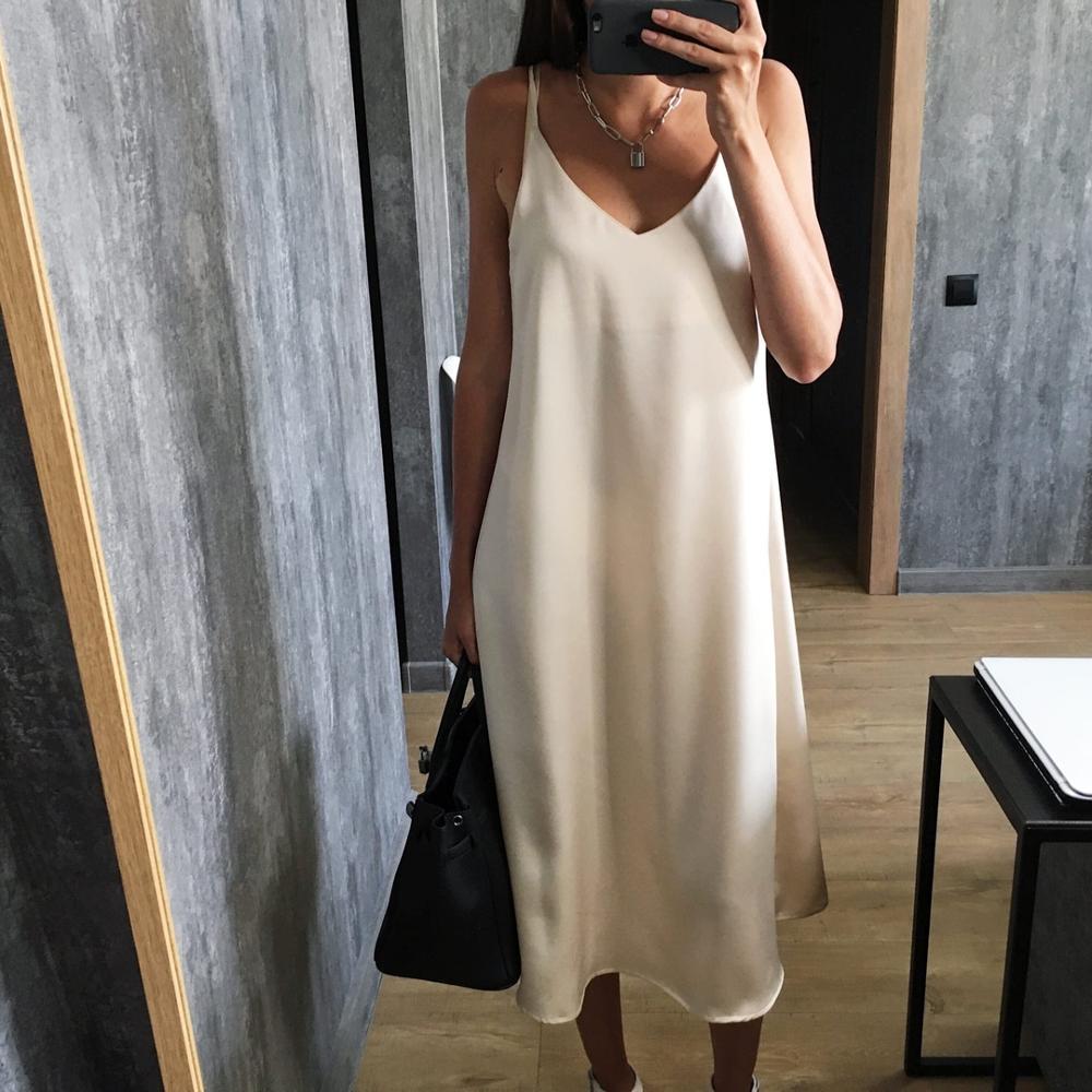 Satin Tank Dress